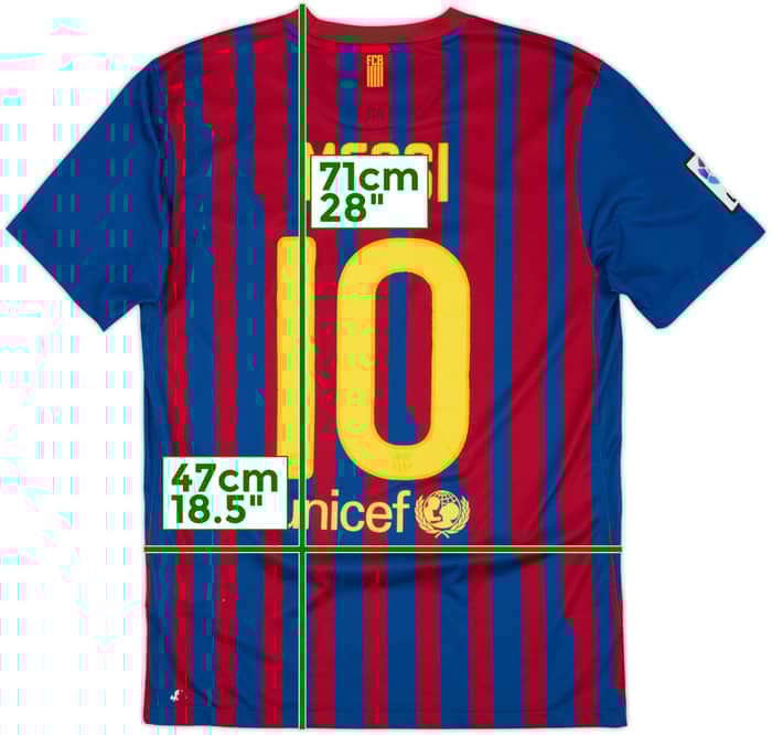 2011-12 Barcelona Home Shirt Messi #10 - 5/10 - (M)