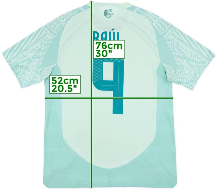 2024-25 Mexico Authentic Away Shirt Raul #9 - 9/10 - (L)