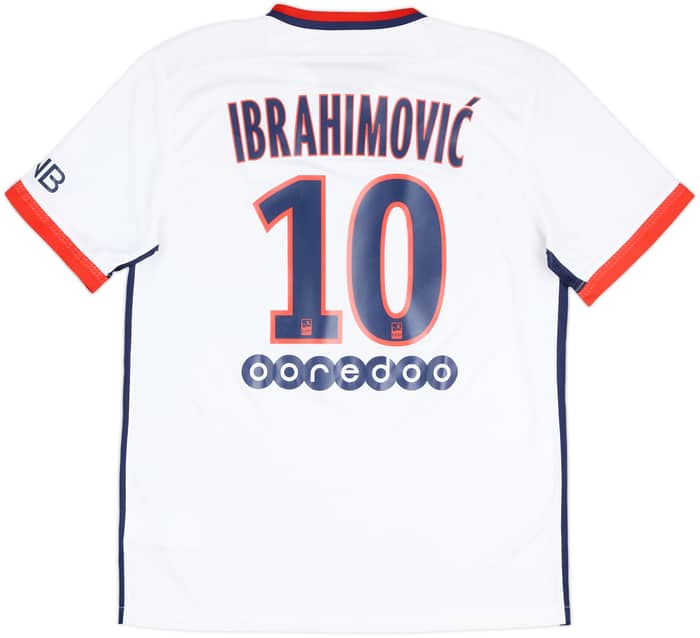 2015-16 Paris Saint-Germain Away Shirt Ibrahimovic #10 - 7/10 - (L)