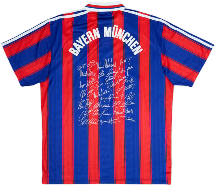 1995-97 Bayern Munich Signed Home Shirt - 6/10 - (M)