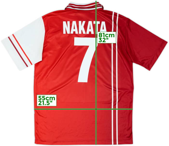 1998-99 Perugia Home Shirt Nakata #7 - 6/10 - (L)