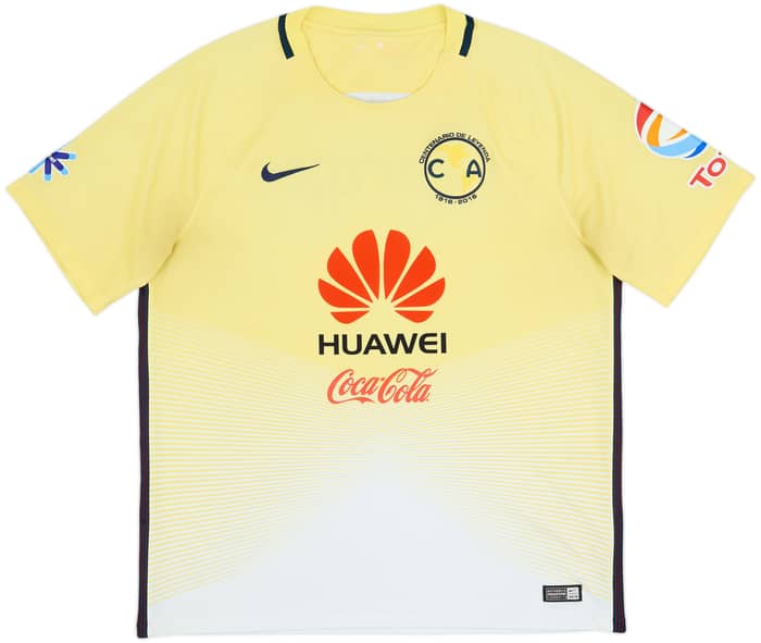 2016-17 Club America Centenary Home Shirt - 4/10 - (XL)