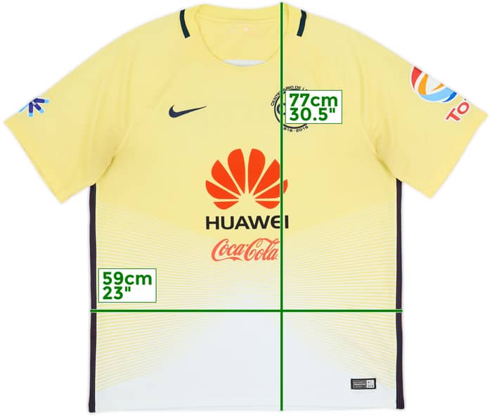 2016-17 Club America Centenary Home Shirt - 4/10 - (XL)