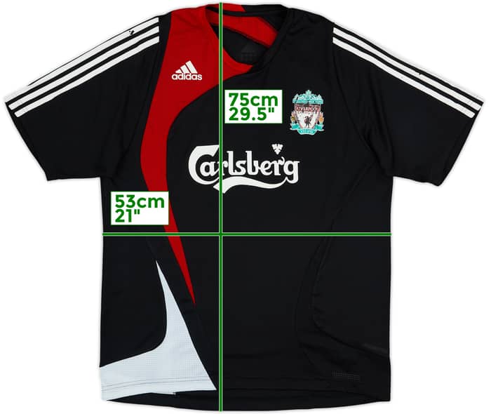 2007-08 Liverpool adidas Camiseta de Entrenamiento - 5/10 - (L)