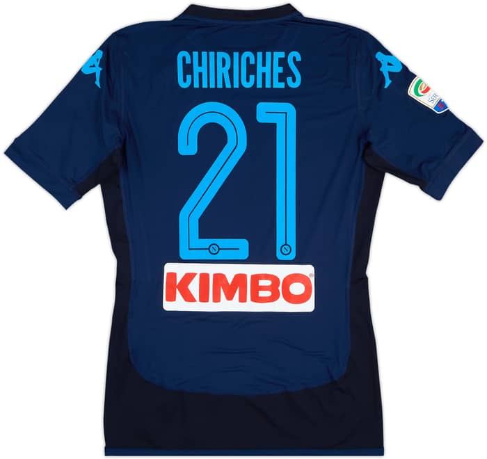 2017-19 Napoli Authentic Third Shirt Chiriches #21 - 9/10 - (L)