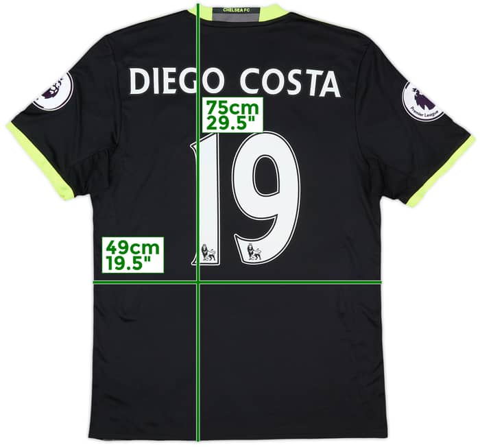 2016-17 Chelsea Away Shirt Diego Costa #19 - 10/10 - (M)