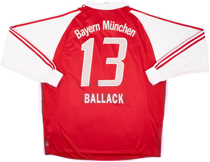 2003-04 Bayern Munich Home L/S Shirt Ballack #13 - 6/10 - (XXL)