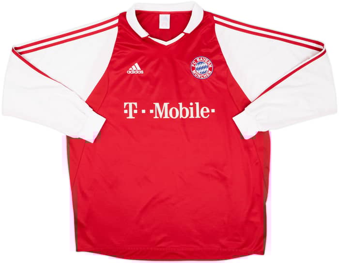 2003-04 Bayern Munich Home L/S Shirt Ballack #13 - 6/10 - (XXL)