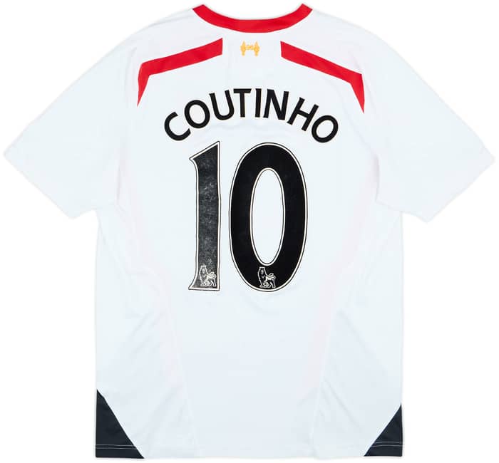 2013-14 Liverpool Away Shirt Coutinho #10 - 7/10 - (L)