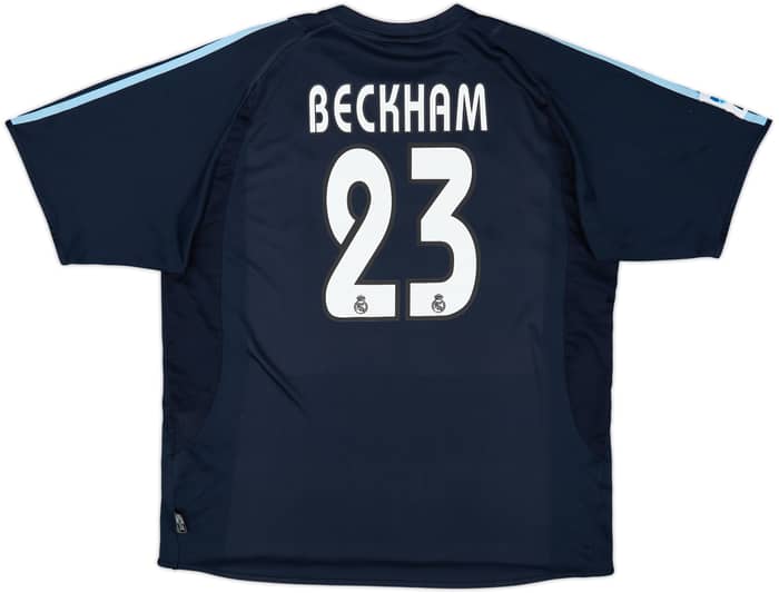 2003-04 Real Madrid Away Shirt Beckham #23 - 6/10 - (XL)
