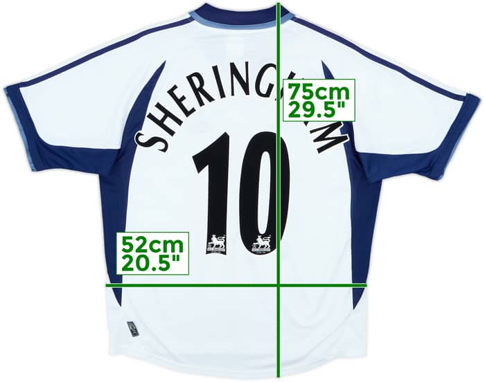 2001-02 Tottenham Home Shirt Sheringham #10 - 6/10 - (M)