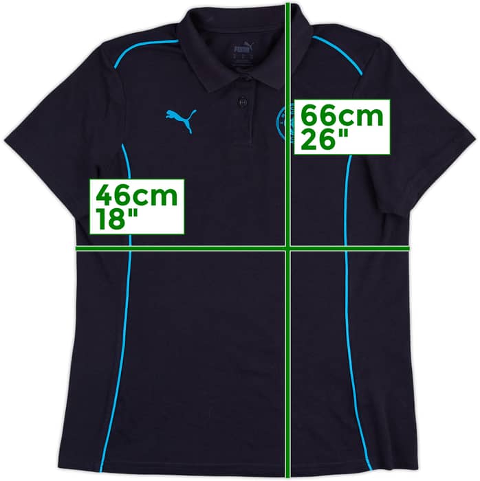 2024-25 Manchester City Puma Polo Shirt - 9/10 - (Women's M)
