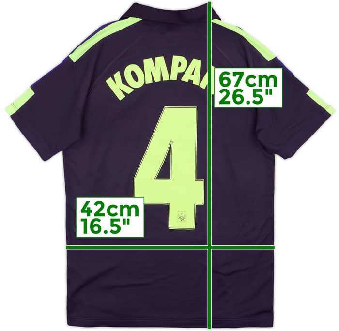 2014-15 Manchester City Third Shirt Kompany #4 - 6/10 - (XL.Boys)