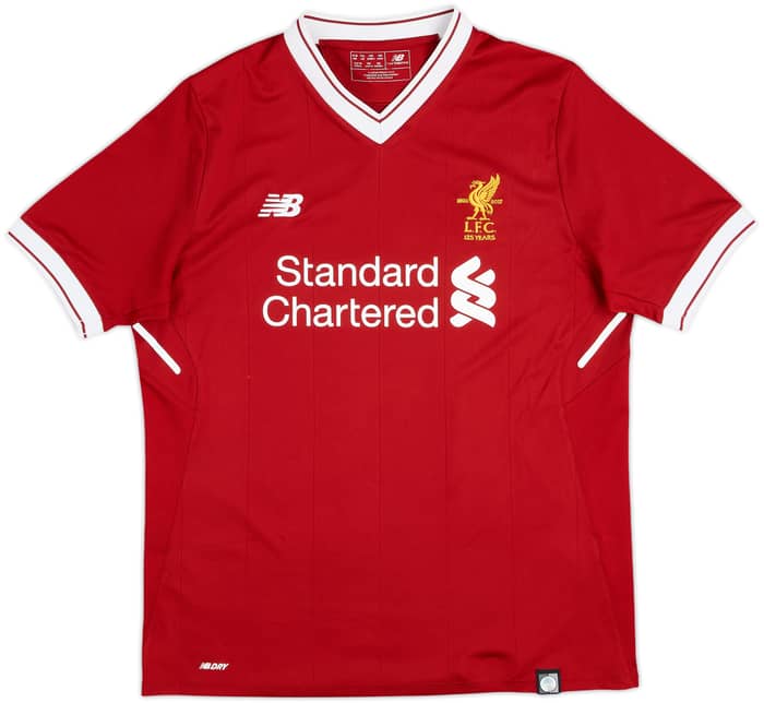 2017-18 Liverpool 125 Years Home Shirt Salah #11 - 7/10 - (XL.Boys)