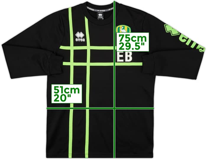 2017-18 ADO Den Haag Errea Staff Issue Sweat Top EB - 10/10 - (M)