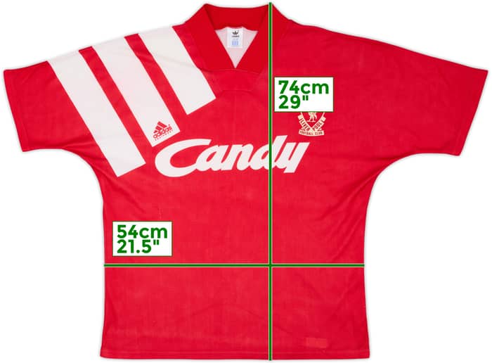 1991-92 Liverpool Home Shirt - 6/10 - (M/L)