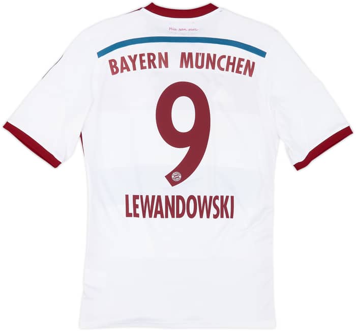 2014-15 Bayern Munich Away Shirt Lewandowski #9 - 6/10 - (S)