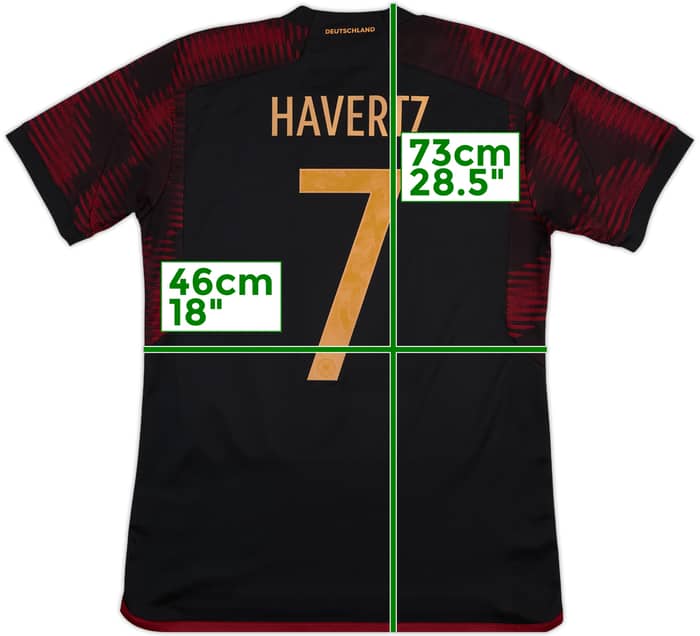 2022-23 Germany Away Shirt Havertz #7 - 9/10 - (M)