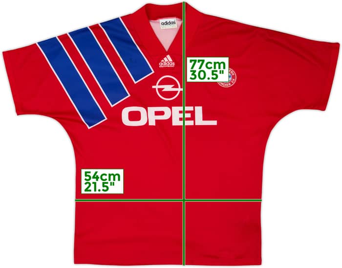 1991-93 Bayern Munich Home Shirt - 7/10 - (XL)