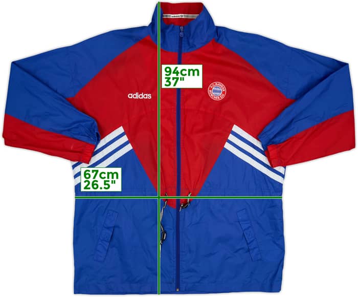 1995-96 Bayern Munich adidas Rain Jacket - 8/10 - (XL)
