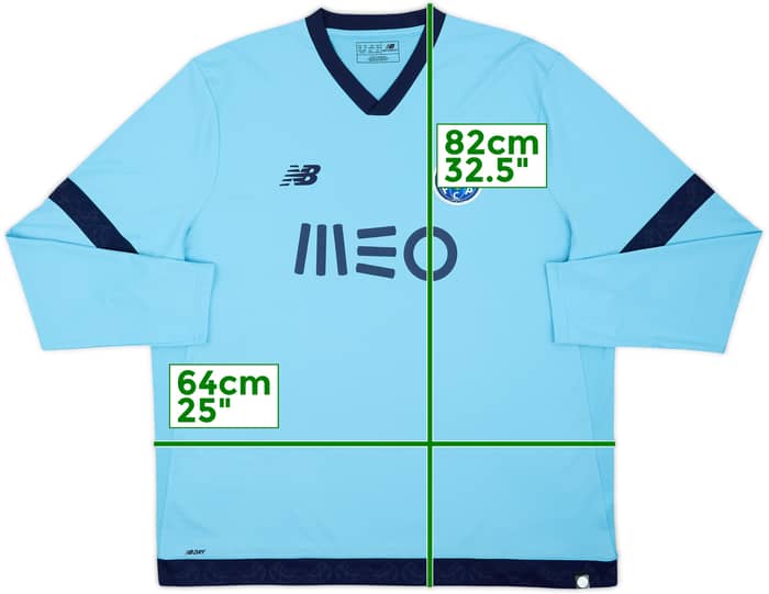 2017-18 Porto Third L/S Shirt - 9/10 - (XXL)