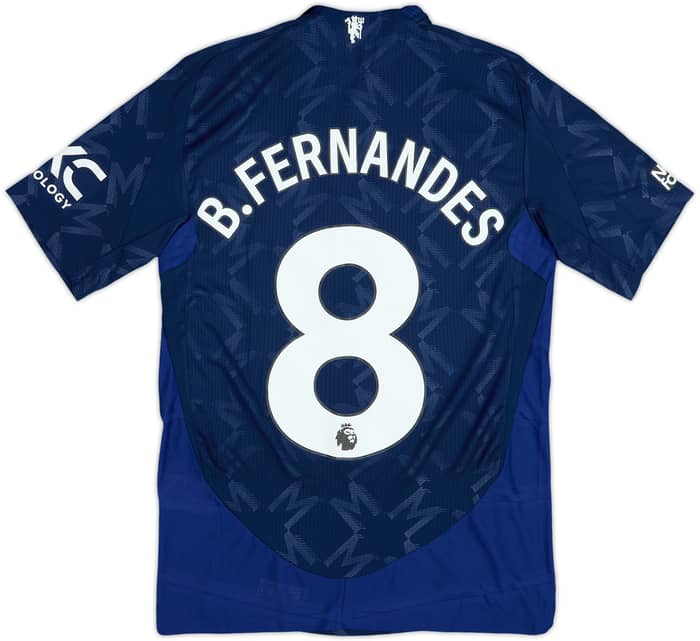 2024-25 Manchester United Authentic Away Shirt B.Fernandes #8 - 10/10 - (S)