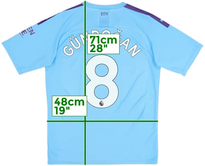2019-20 Manchester City Home Shirt Gundogan #8 - 6/10 - (M)