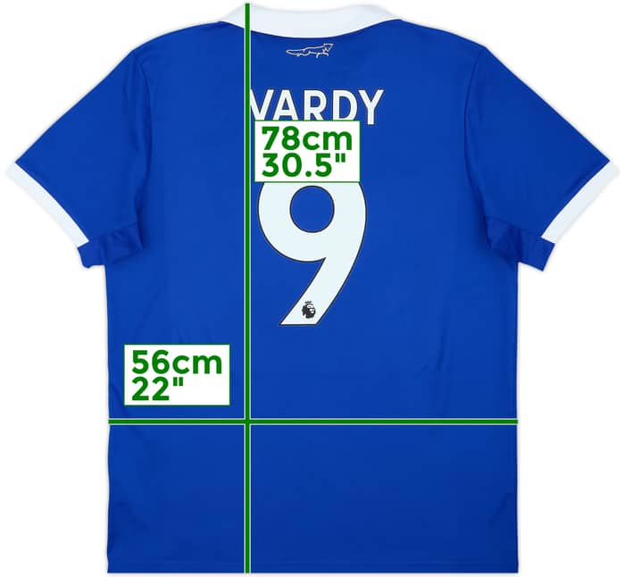 2022-23 Leicester Home Shirt Vardy #9 - 10/10 - (L)