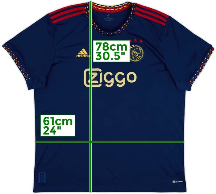 2022-23 Ajax Away Shirt - 6/10 - (XXL)