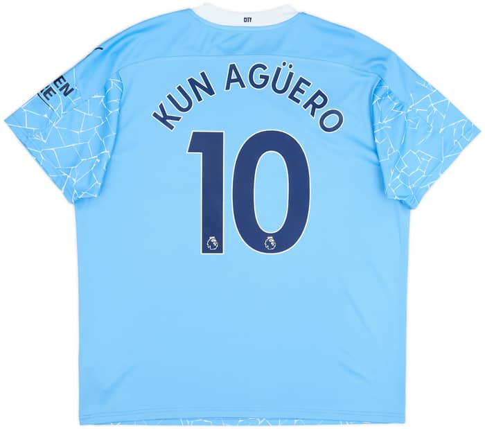 2020-21 Manchester City Home Shirt Kun Aguero #10 - 10/10 - (XXL)