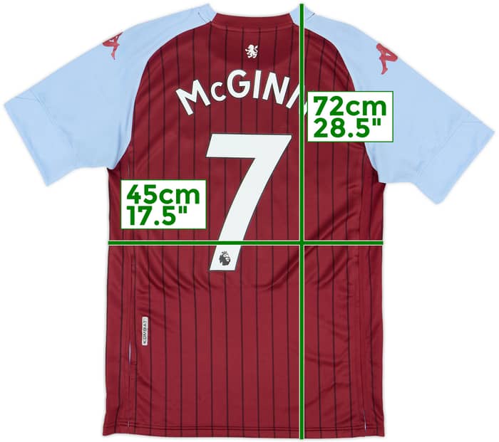 2020-21 Aston Villa Home Shirt McGinn #7 - 6/10 - (M)