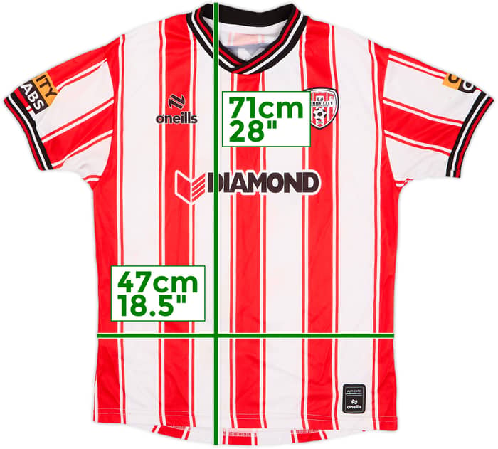 2024-25 Derry City Home Shirt - 5/10 - (M)