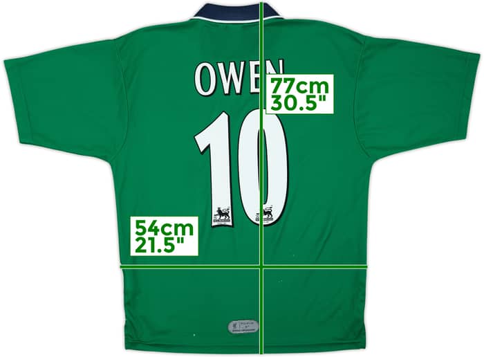 1999-00 Liverpool Away Shirt Owen #10 - 6/10 - (M)