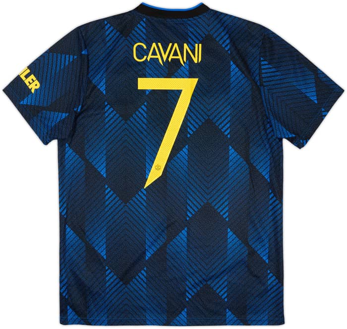 2021-22 Manchester United Third Shirt Cavani #7 - 8/10 - (L)