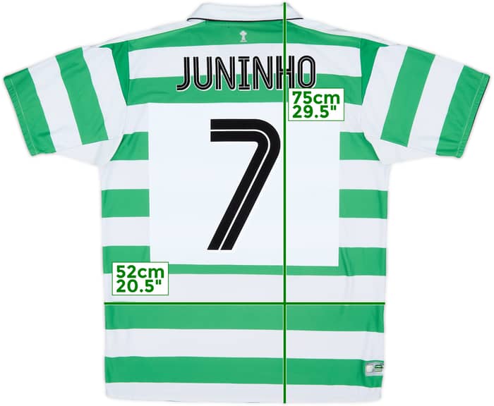 2004-05 Celtic Home Shirt Juninho #7 - 6/10 - (L)