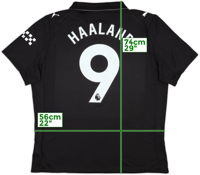 2025-26 Manchester City Away Shirt Haaland #9 - 10/10 - (XL)