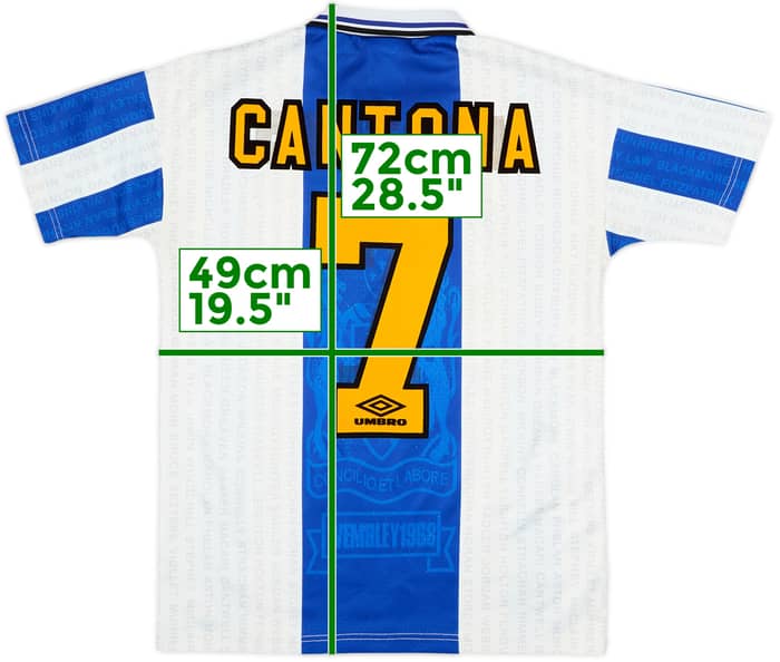 1994-96 Manchester United Third Shirt Cantona #7 - 6/10 - (S)