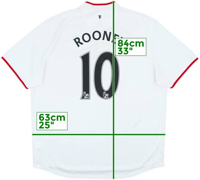 2012-14 Manchester United Away Shirt Rooney #10 - 5/10 - (XXL)