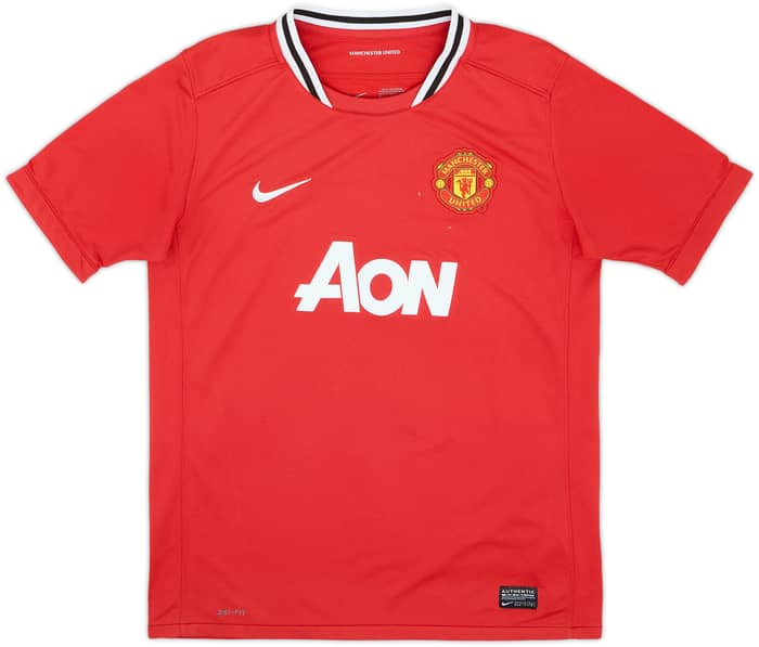 2011-12 Manchester United Home Shirt Rooney #10 - 6/10 - (XL.Boys)