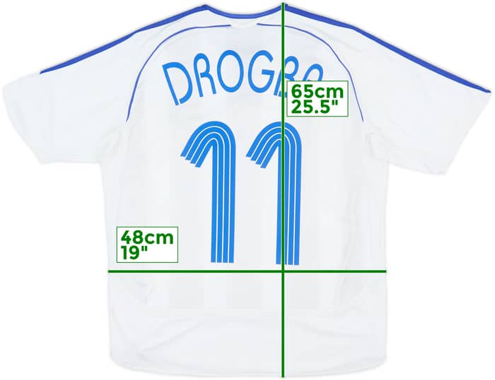 2006-07 Chelsea Away Shirt Drogba #11 - 6/10 - (L.Boys)