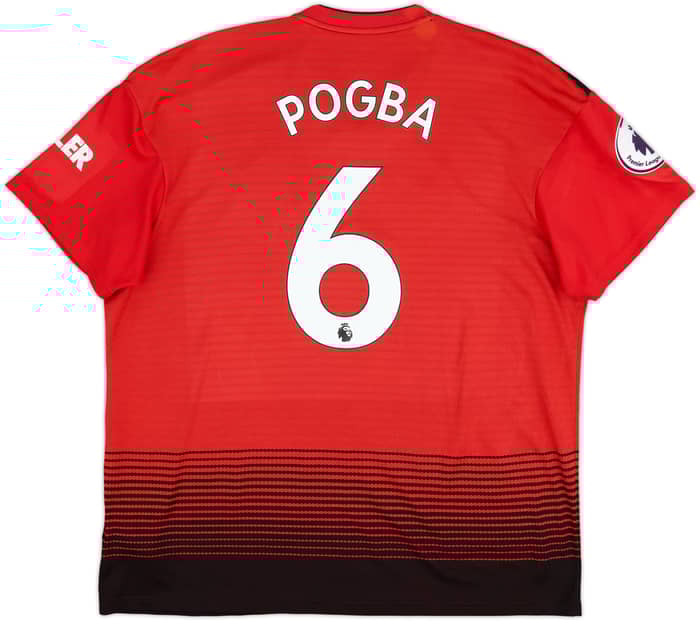 2018-19 Manchester United Home Shirt Pogba #6 - 8/10 - (XL)
