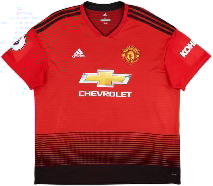 2018-19 Manchester United Home Shirt Pogba #6 - 8/10 - (XL)
