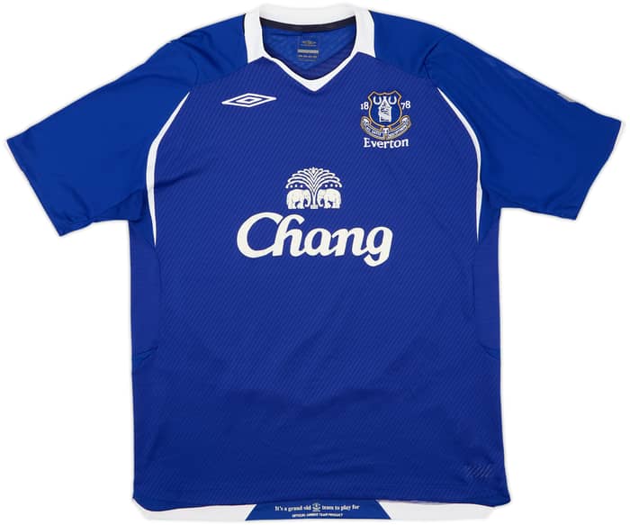 2007-08 Everton Home Shirt Baines #3 - 6/10 - (L)