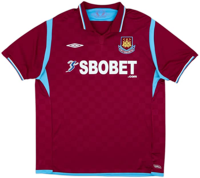 2009-10 West Ham Home Shirt Noble #16 - 9/10 - (XL)