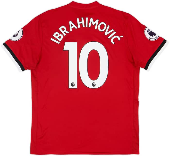 2017-18 Manchester United Home Shirt Ibrahimovic #10 - 8/10 - (L)