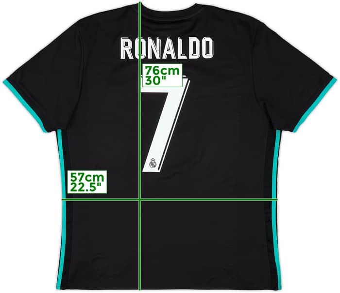 2017-18 Real Madrid Away Shirt Ronaldo #7 - 8/10 - (XL)