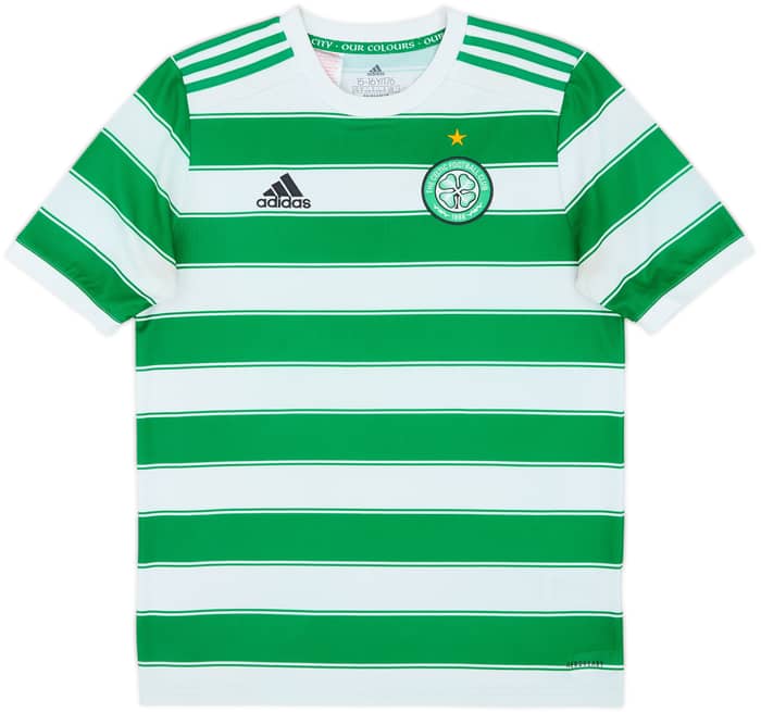 2021-22 Celtic Home Shirt Kyogo #8 - 6/10 - (XL.Boys)