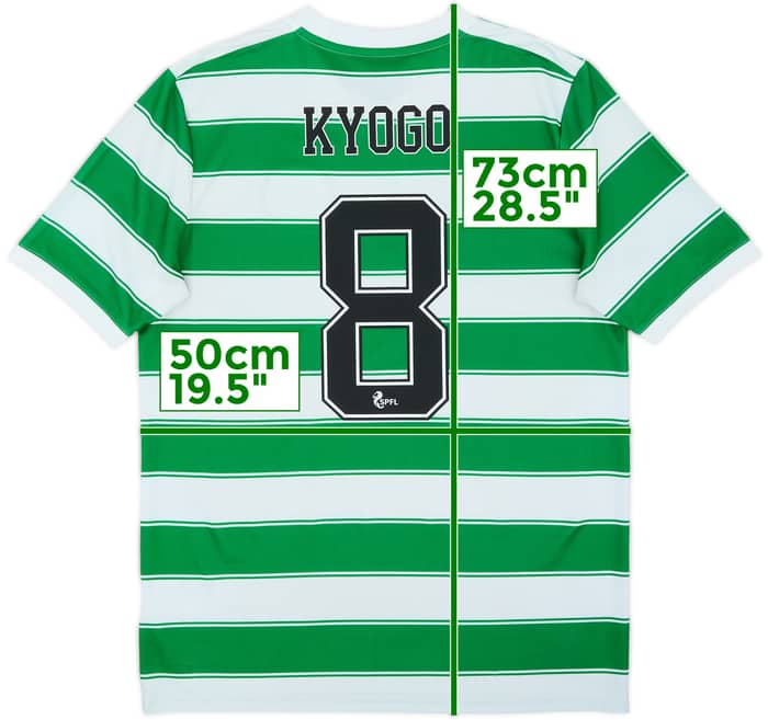 2021-22 Celtic Home Shirt Kyogo #8 - 6/10 - (XL.Boys)
