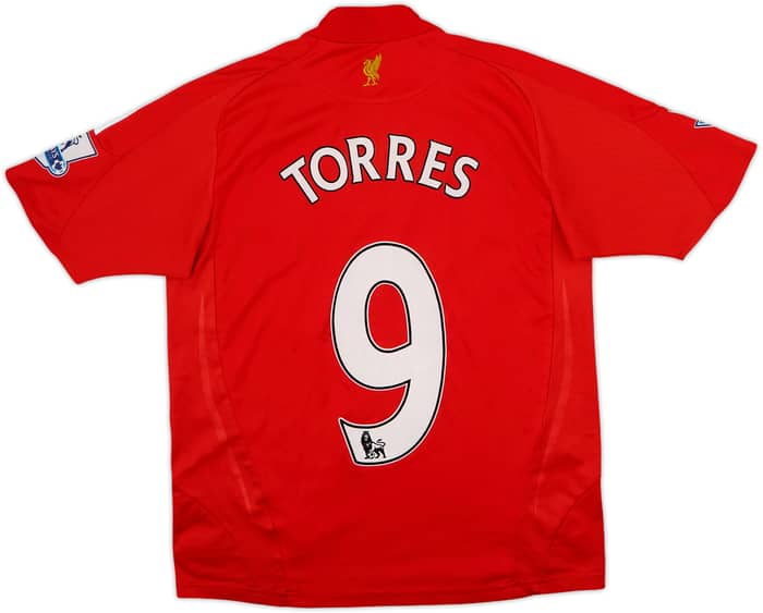 2008-10 Liverpool Home Shirt Torres #9 - 5/10 - (L.Boys)