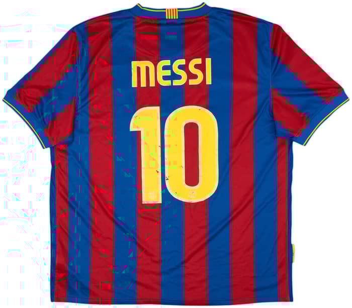 2009-10 Barcelona Home Shirt Messi #10 - 7/10 - (XL)